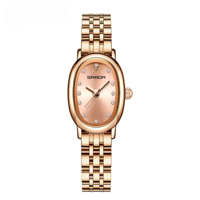 Elegant Vintage Oval Quartz Watch