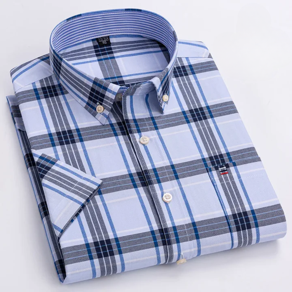 Monteluro – Men’s Heritage Check & Stripe Shirt