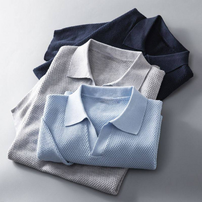 Hudson Waffle Knit Polo