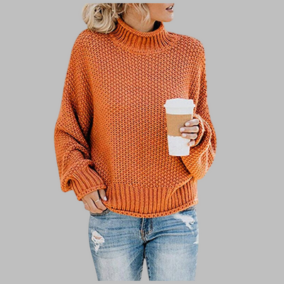 Calista | Soft Mock-Neck Knit Sweater