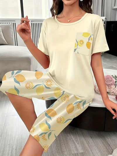 Kinsley - Comfortable Loungewear Set With Floral Print