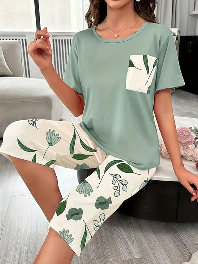 Kinsley - Comfortable Loungewear Set With Floral Print