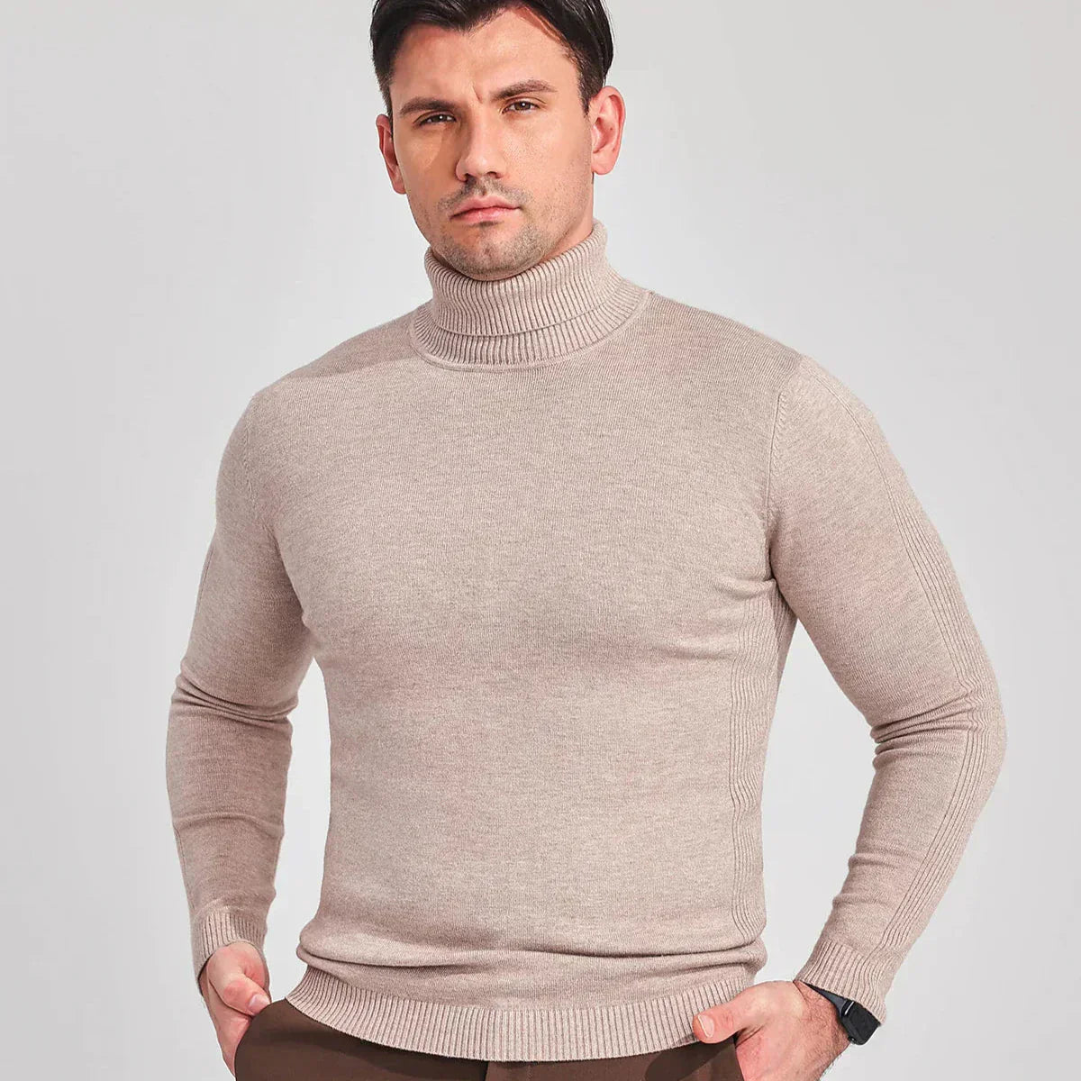 Carl™ | Classic Turtleneck Sweater for Men