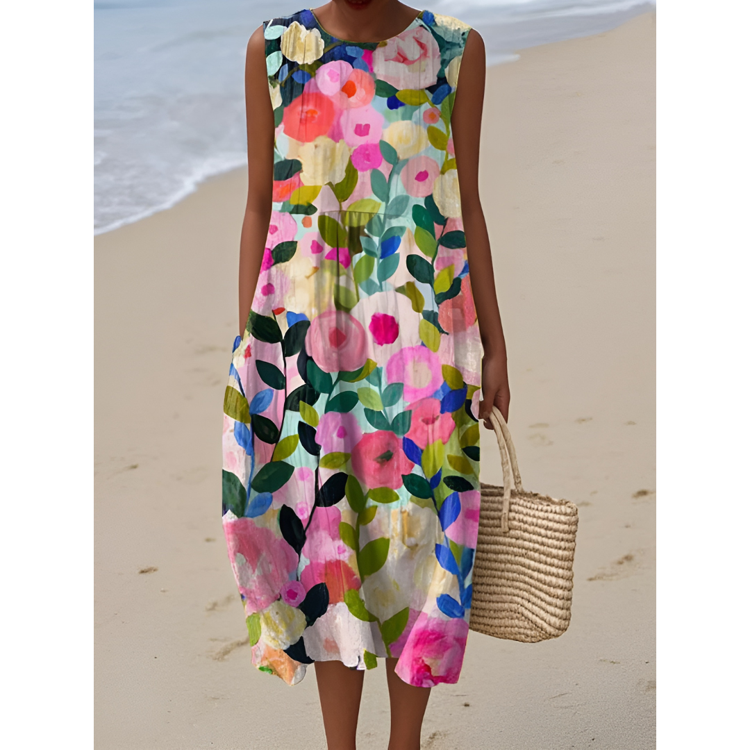 Florenne – Watercolor Bloom Sundress