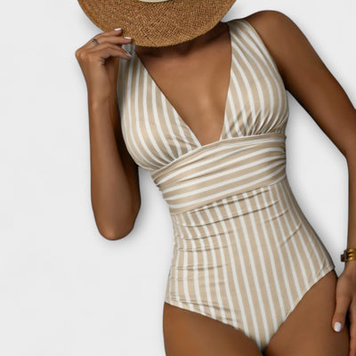 Jowita – Striped One-Piece Swimsuit