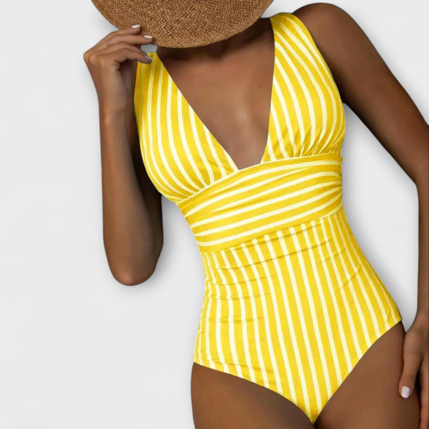 Jowita – Striped One-Piece Swimsuit