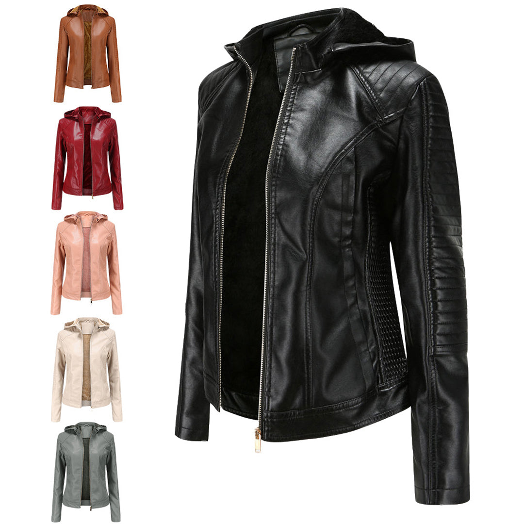 Avencea - Elegant leather jacket in stylish design