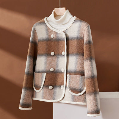 Venezia Modena – Double-Breasted Plaid Jacket