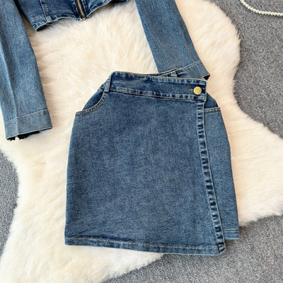 Amelie Fleur Denim 2 Piece Set