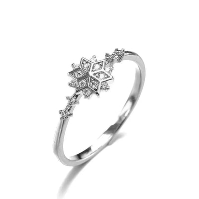 Snowflake Ring made of 925 Sterling Silver