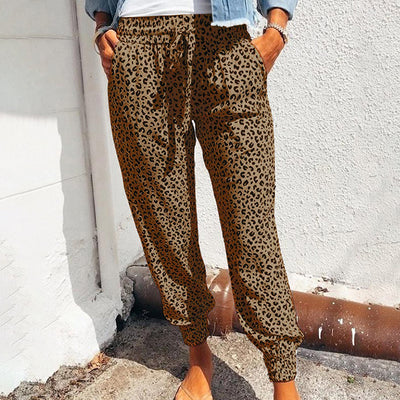 Avencea - Trousers with Unique Leopard Pattern