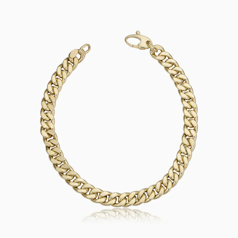 Estate Cuban Bracelet - Gold 16k