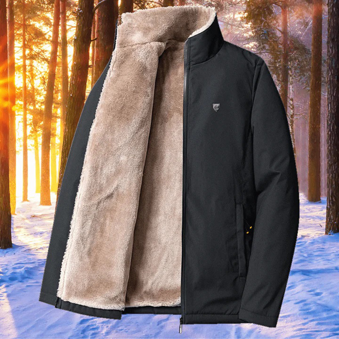 Avencea - Long winter coat with padded interior for men