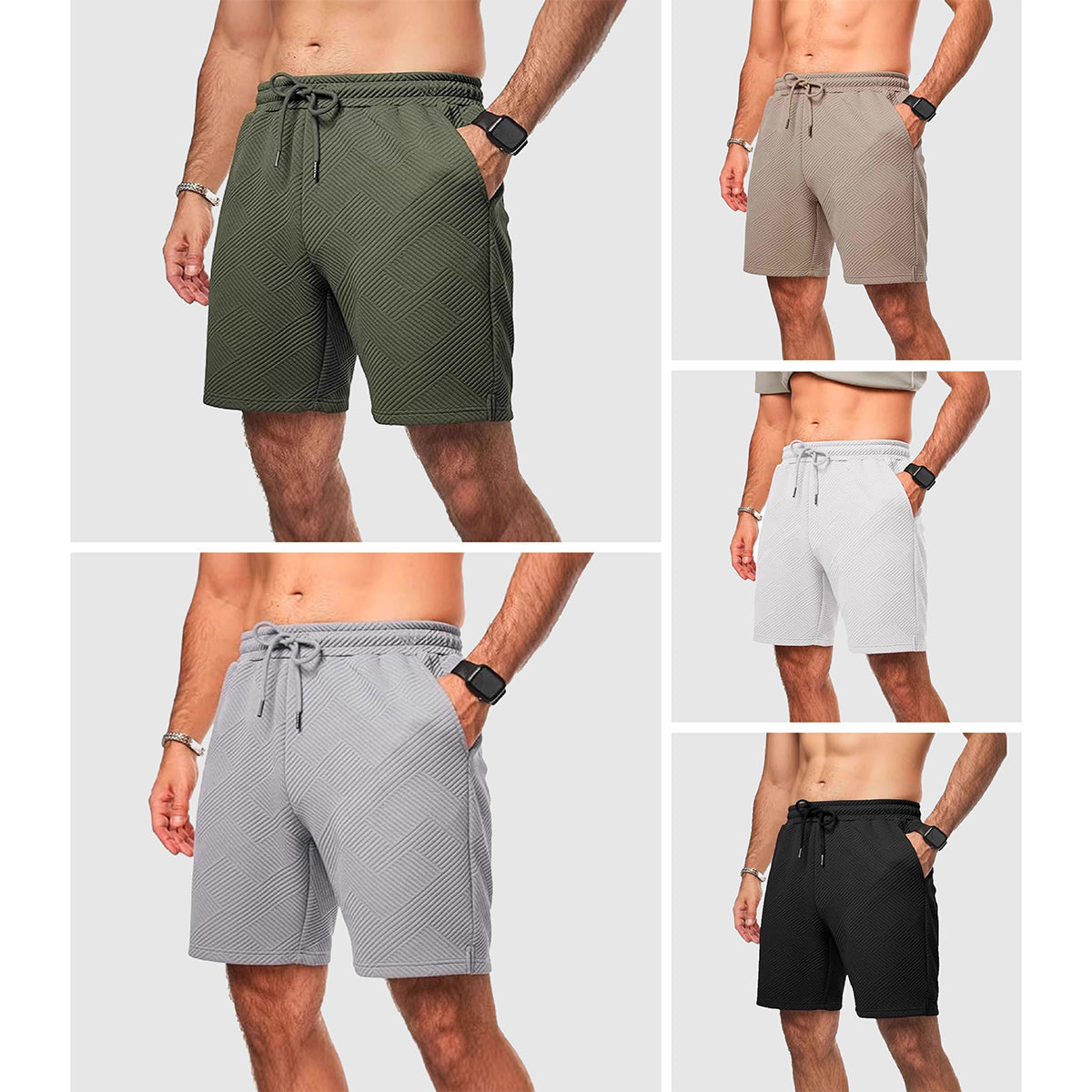 Ben Smith Geometric Texture Shorts