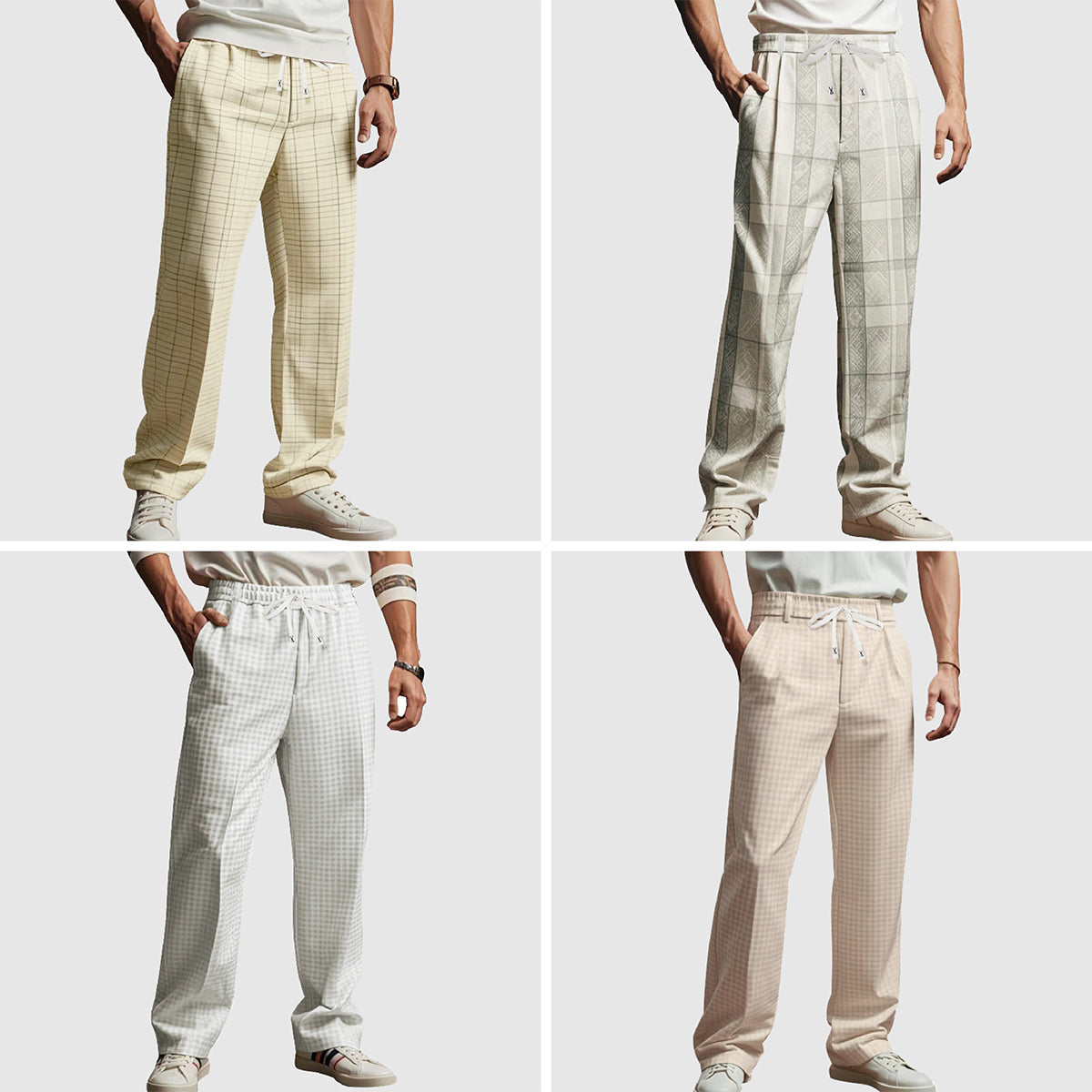 Ben Smith Géométrique Plaid Pants