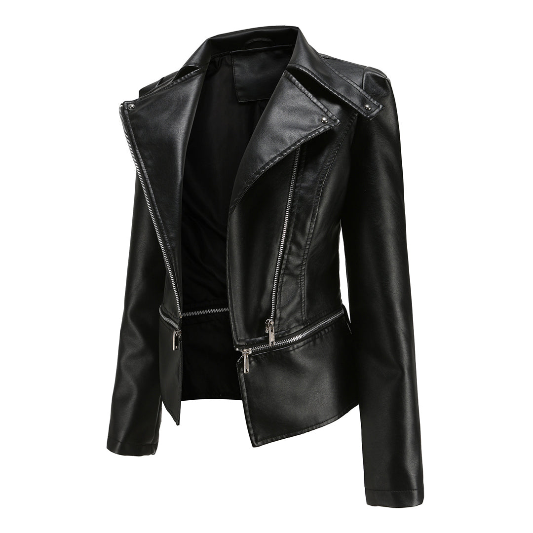 Avencea - Elegant Leather Jacket
