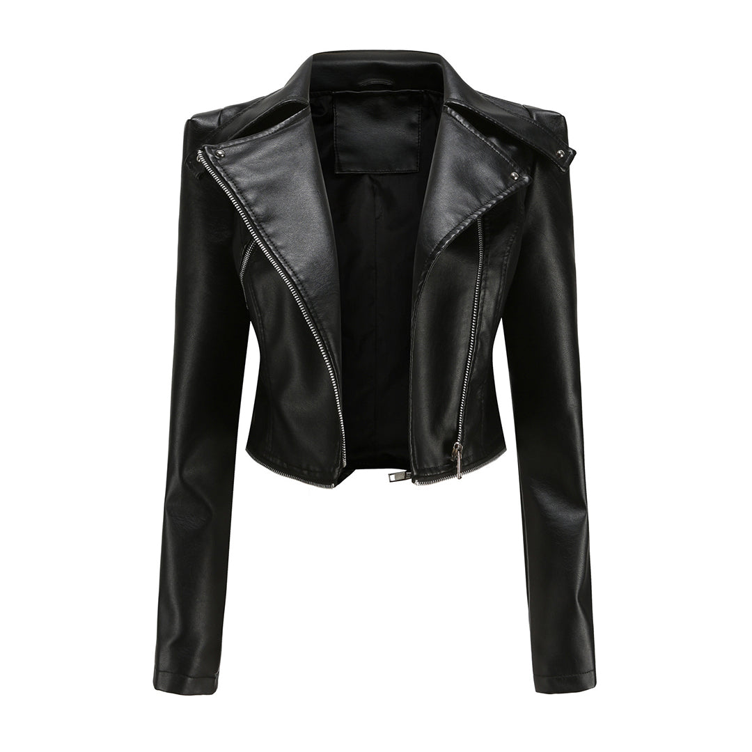 Avencea - Elegant Leather Jacket