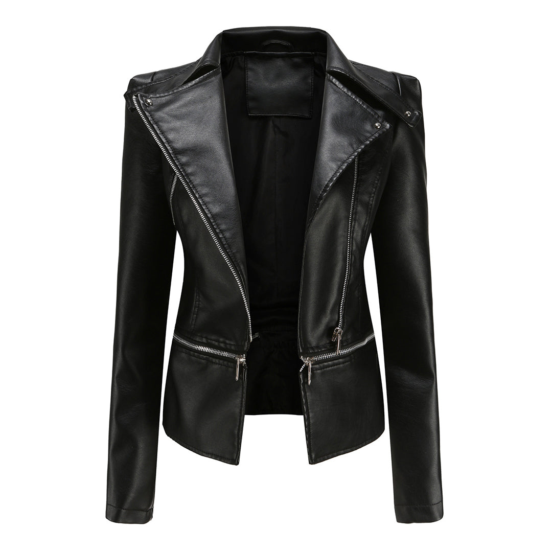 Avencea - Elegant Leather Jacket