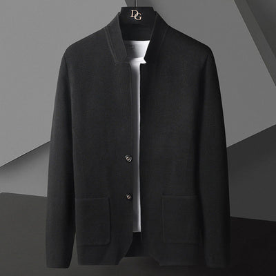 Avencea - Classic Vest for Men with Stand-Up Collar in Premium Acrylic