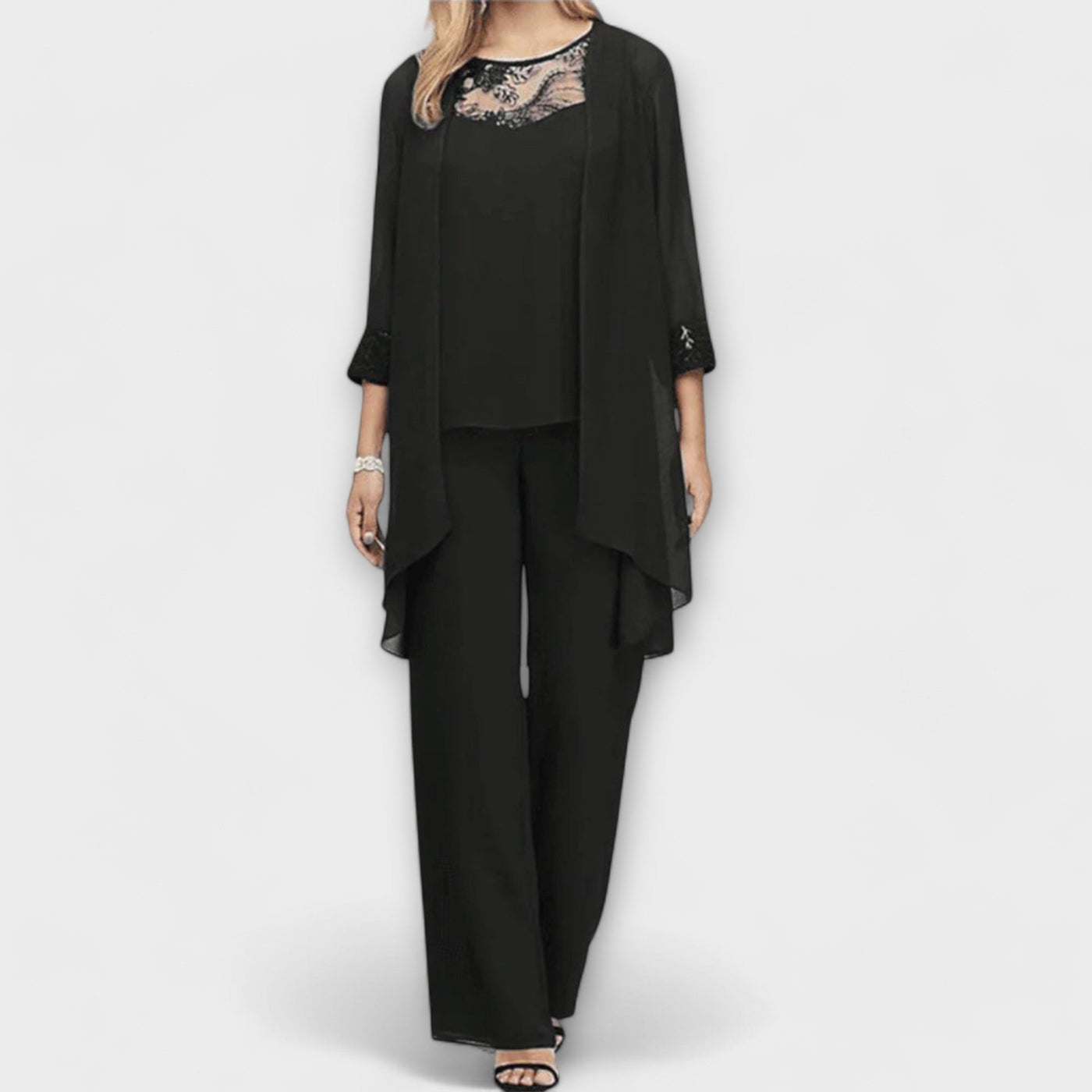 Constanza - 3-Piece Knit Set with Cardigan