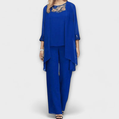 Constanza - 3-Piece Knit Set with Cardigan