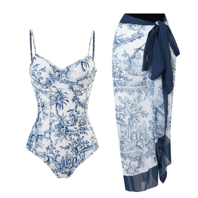 Avencea - Stylish swimsuit set with matching wrap