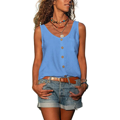 Avencea - Casual Sleeveless Top