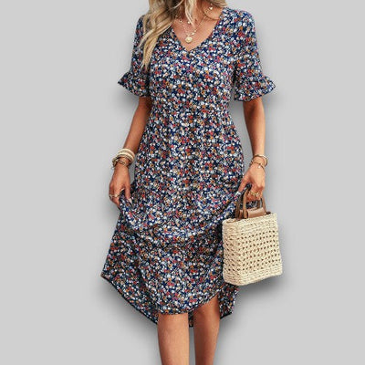Lia | floral summer dress elegant design
