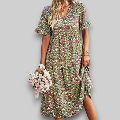 Lia | floral summer dress elegant design