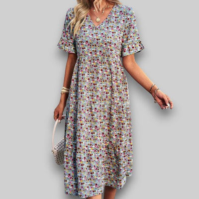 Lia | floral summer dress elegant design