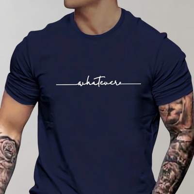 Avencea - Casual men's t-shirt with round neck - Comfortable and Stylish for Every Occasion