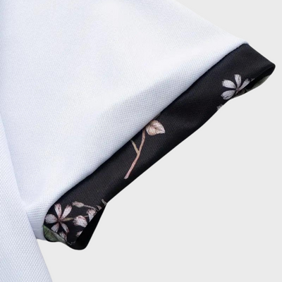 Avencea - Polo Shirt with Floral Print for Casual and Stylish Use