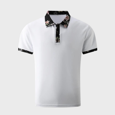 Avencea - Polo Shirt with Floral Print for Casual and Stylish Use