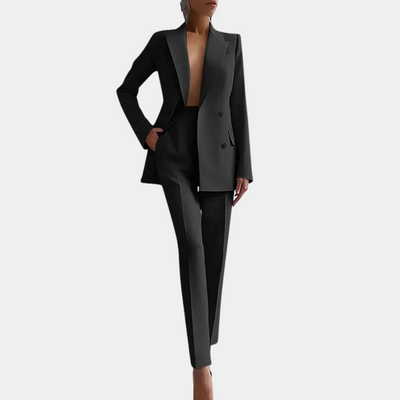 Avencea - Elegant Women's Set with Chic Blazer and Tailored Trousers