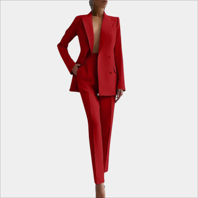 Avencea - Elegant Women's Set with Chic Blazer and Tailored Trousers