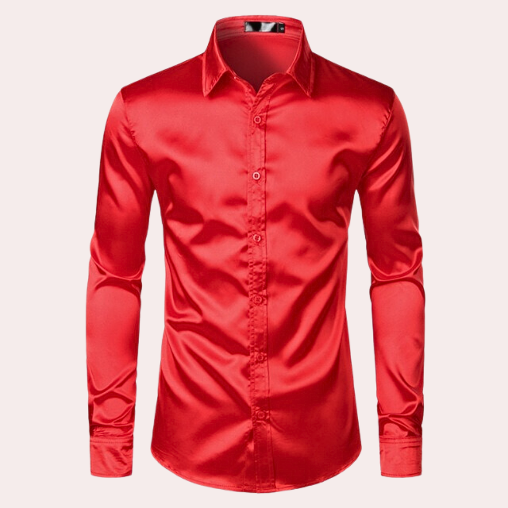 Avencea - Stylish men's shirt with long sleeves