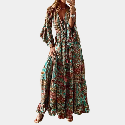 Avencea - Bohemian Long Dress for Women