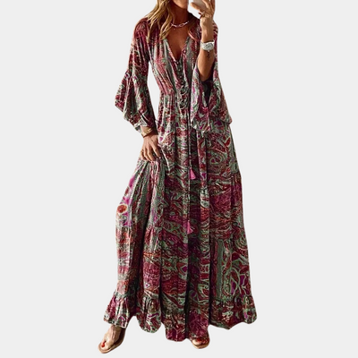 Avencea - Bohemian Long Dress for Women