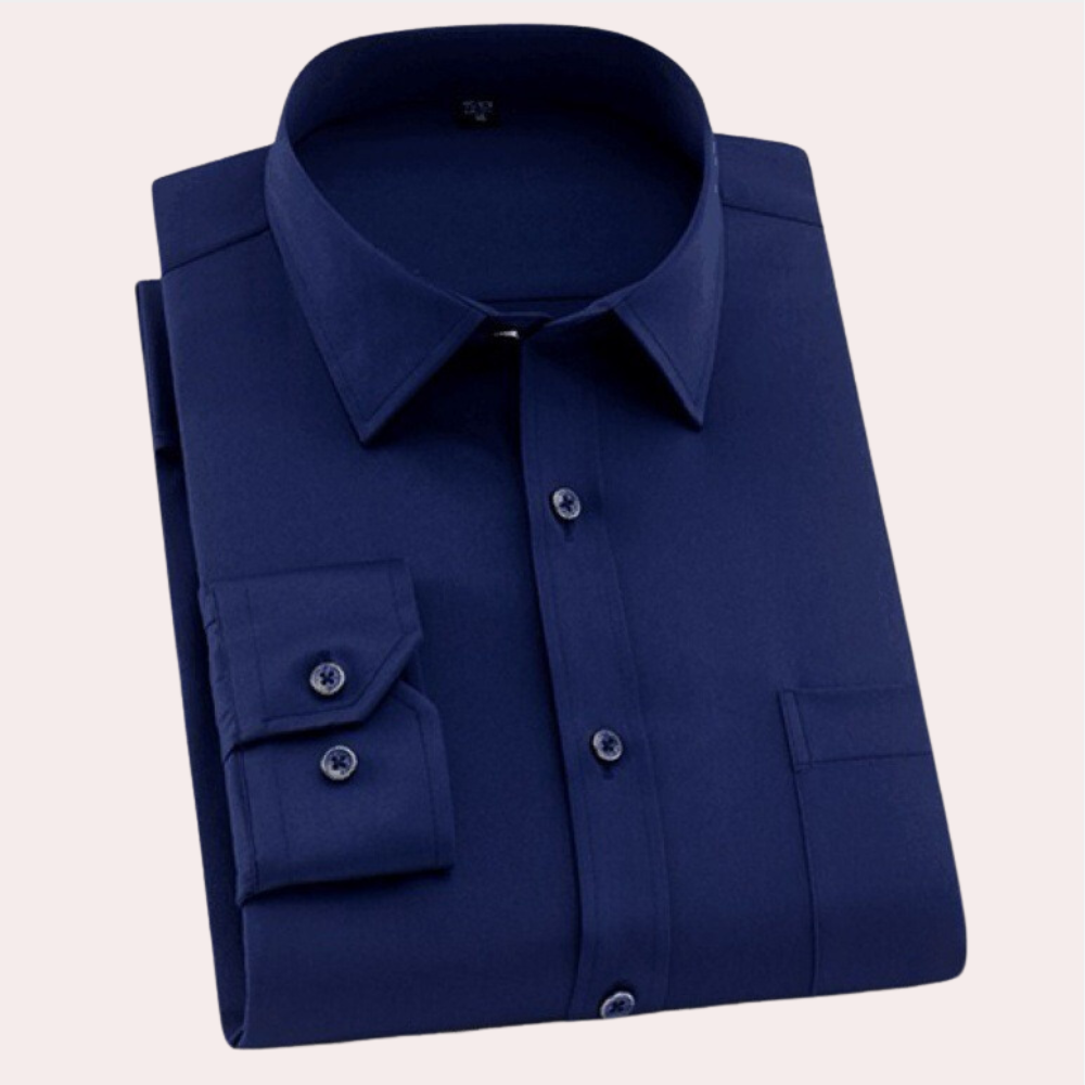 Avencea - Classic Wrinkle-Free Shirt for Men with High Elasticity and Slim Fit