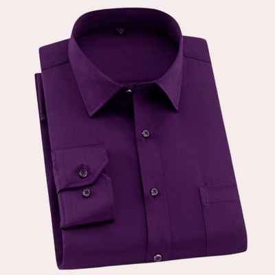 Avencea - Classic Wrinkle-Free Shirt for Men with High Elasticity and Slim Fit