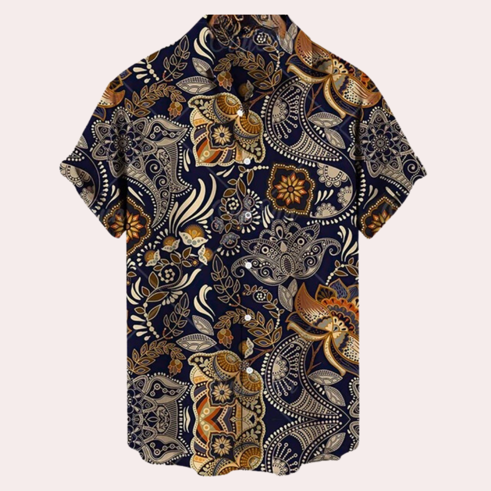 Avencea - Comfortable Men's Short Sleeve Shirt