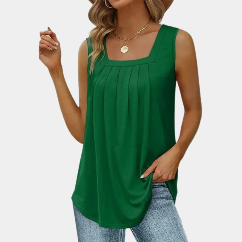 Avencea - Women's Tops with Square Neckline