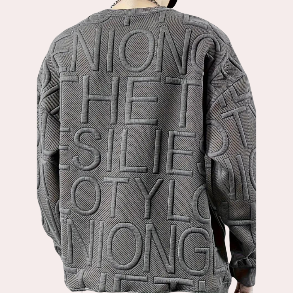 Men's casual loose fit sweatshirt