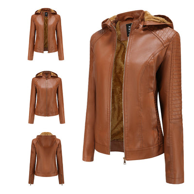 Avencea - Elegant leather jacket in stylish design
