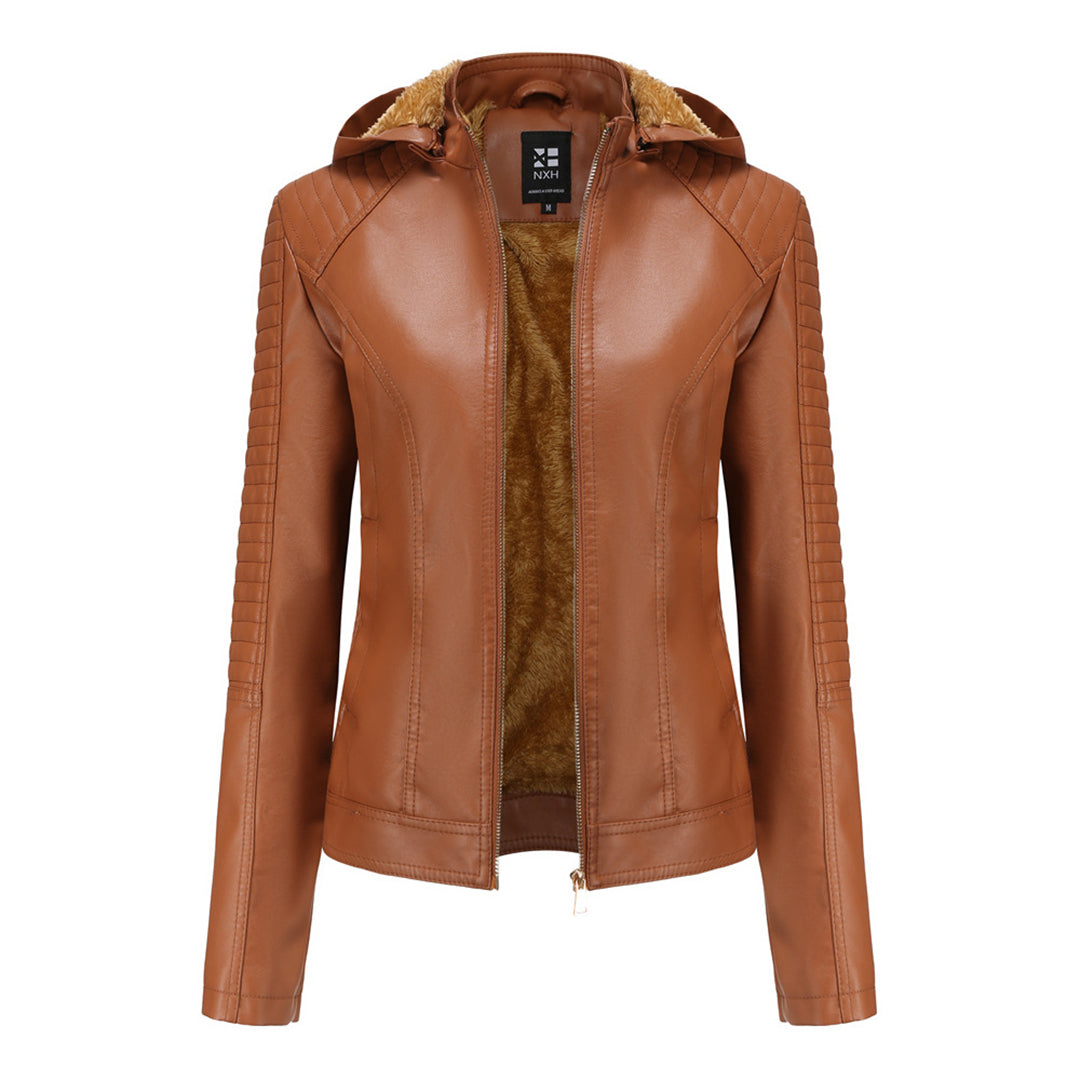 Avencea - Elegant leather jacket in stylish design