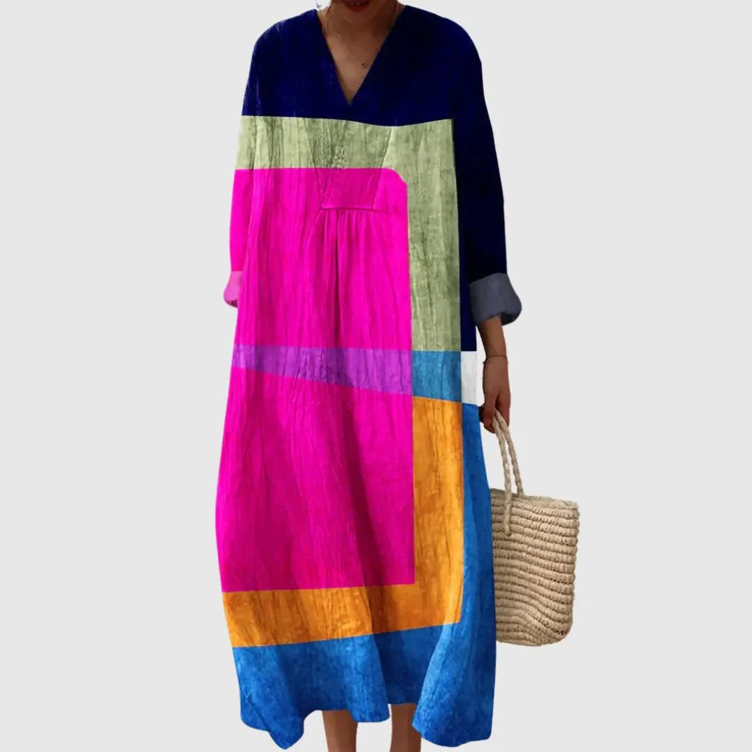 Tara | Colourblock Radiance Maxi Dress