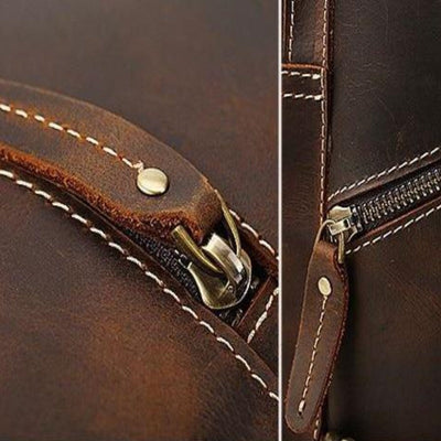 Vintage Leather Backpack