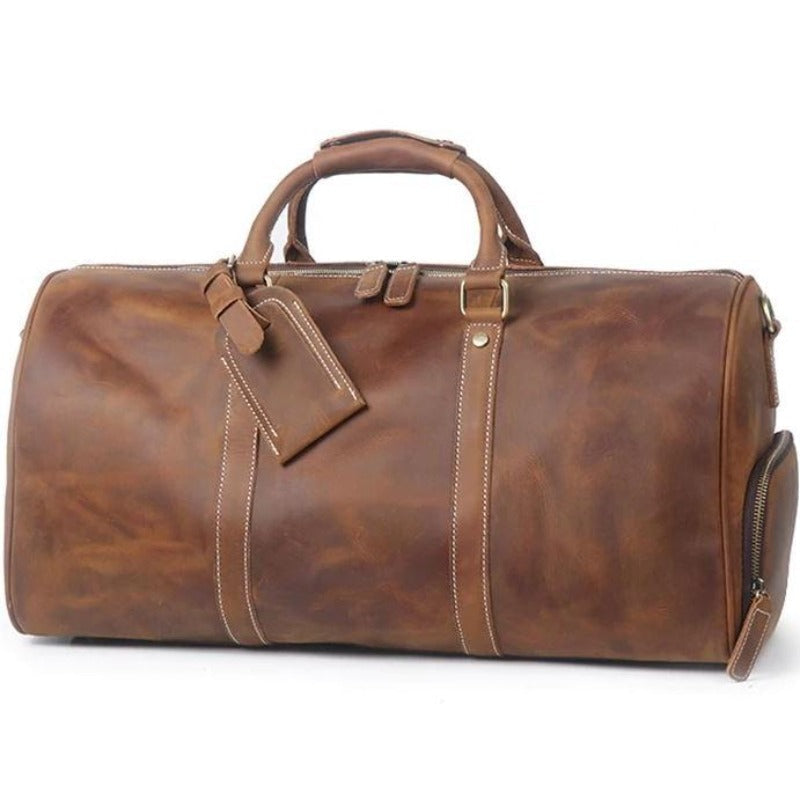 Genuine Leather Overnight Bag