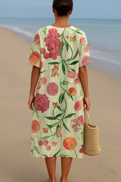 Hazel | Orchard Delight Botanical Midi Dress
