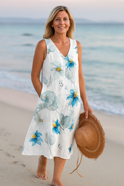 Layla | Sleeveless Floral Summer Dress